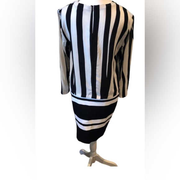 A.L.C. Campbell Striped Skirt Black White Size S - Picture 12 of 14
